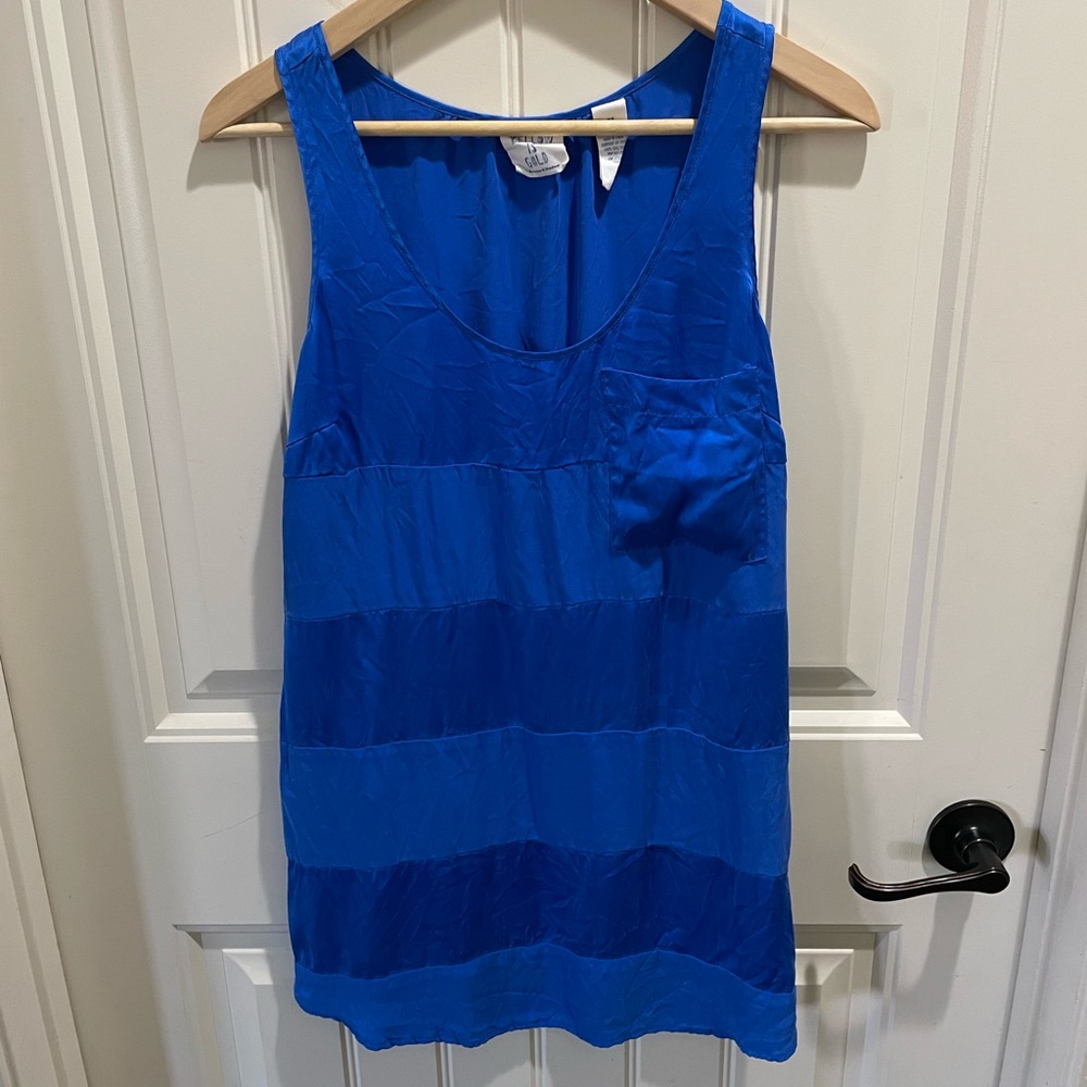 Blue mini dress